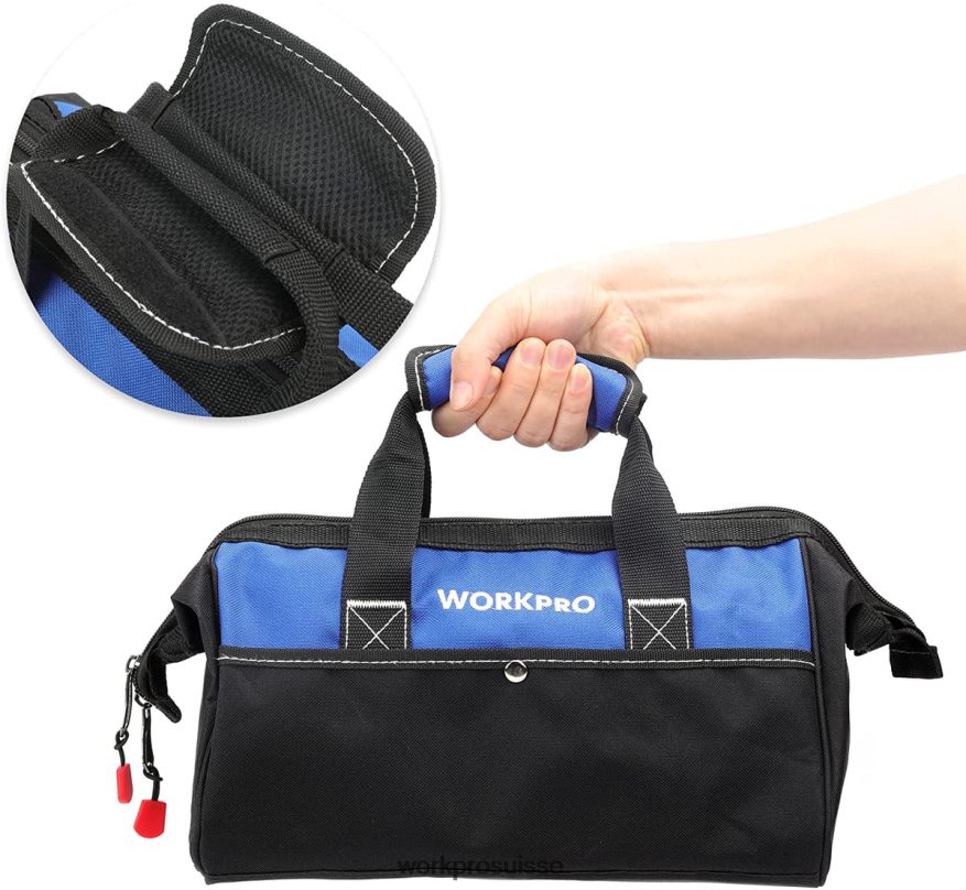 Sac fourre-tout à outils à ouverture large de 13 pouces Z2LXTF28 utile WORKPRO stockage