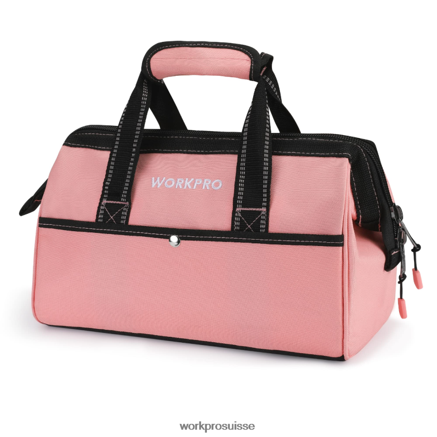 Sac à outils de 13 pouces, sacs de rangement d'outils en tissu doux Z2LXTF29 rose WORKPRO stockage