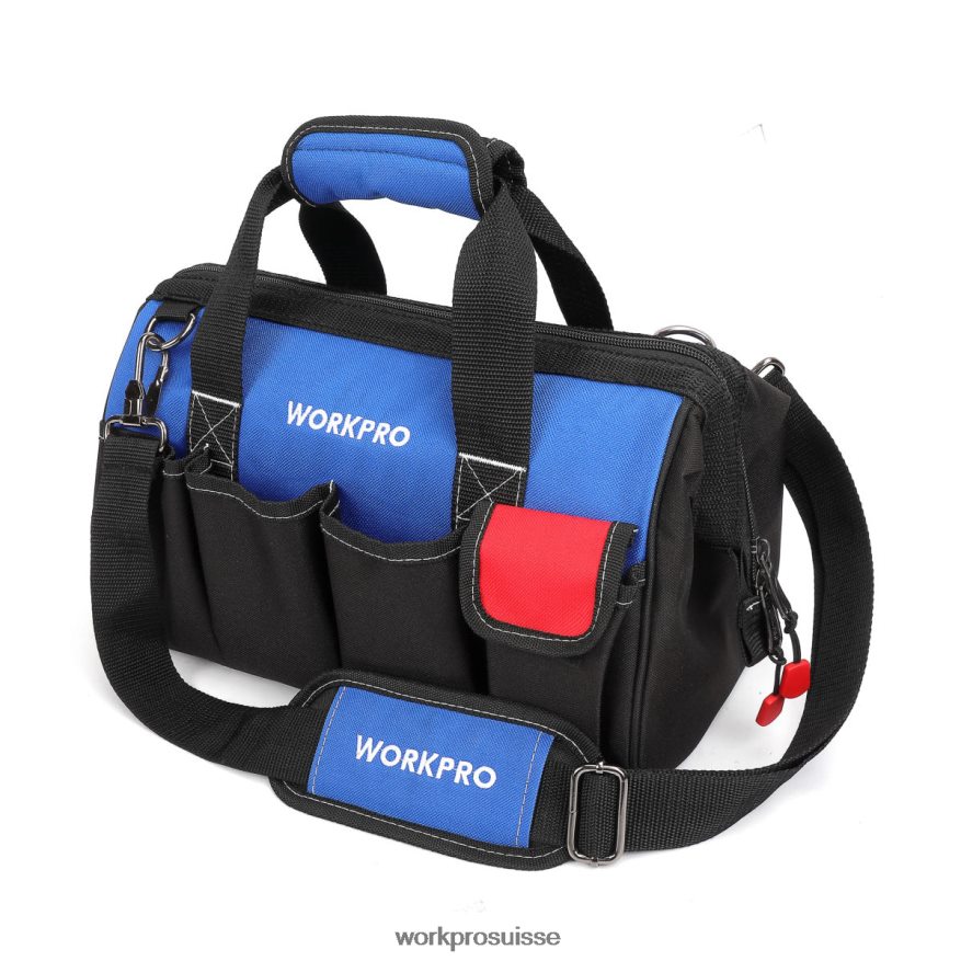 Sac à outils de 14 pouces, organisateur d'outils multi-poches avec bandoulière réglable Z2LXTF31 utile WORKPRO stockage