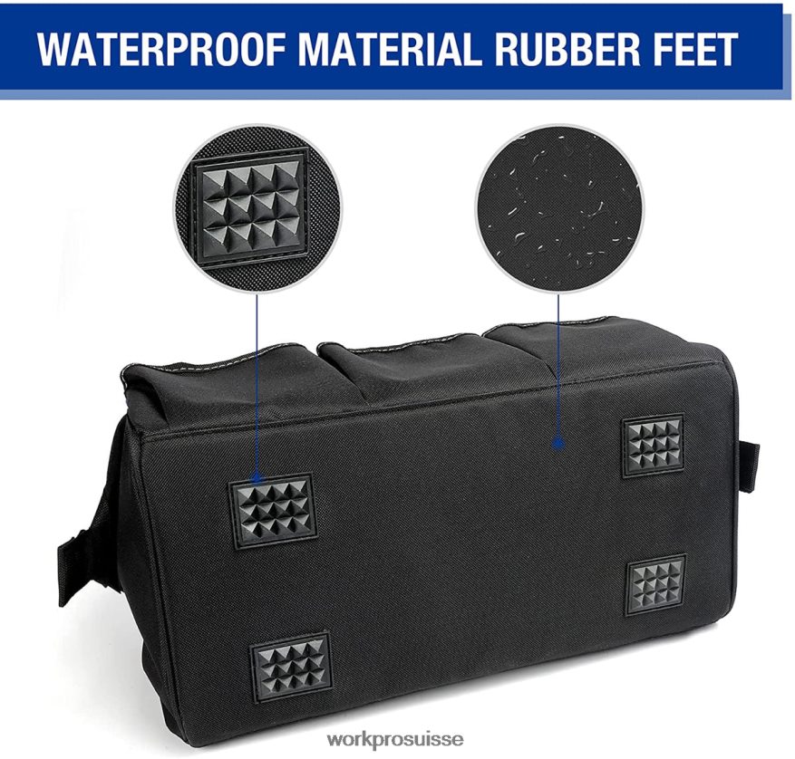 Sac à outils de rangement à ouverture large et fermé de 18 pouces avec bandoulière réglable Z2LXTF27 utile WORKPRO stockage