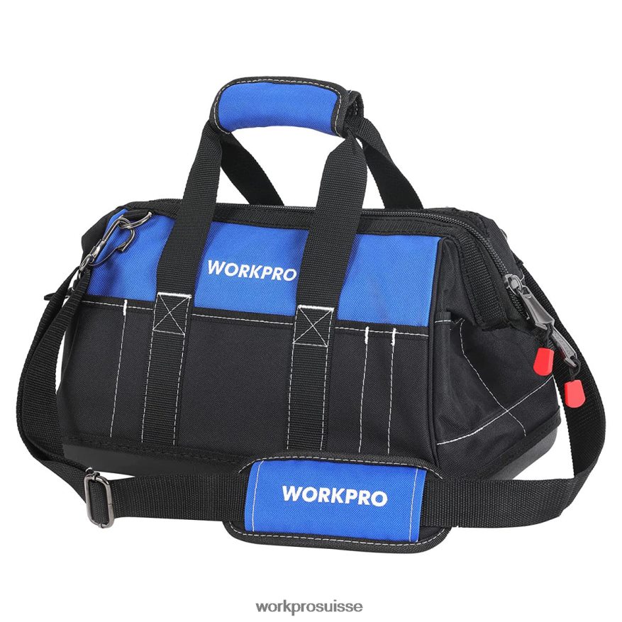 Sac à outils à ouverture large de 16 pouces avec base moulée étanche Z2LXTF34 utile WORKPRO stockage