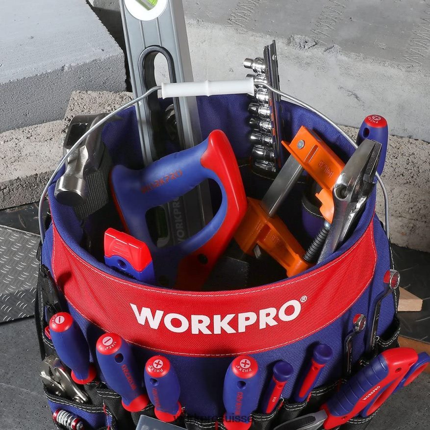organisateur d'outils seau avec 51 poches (outils exclus) Z2LXTF20 utile WORKPRO stockage