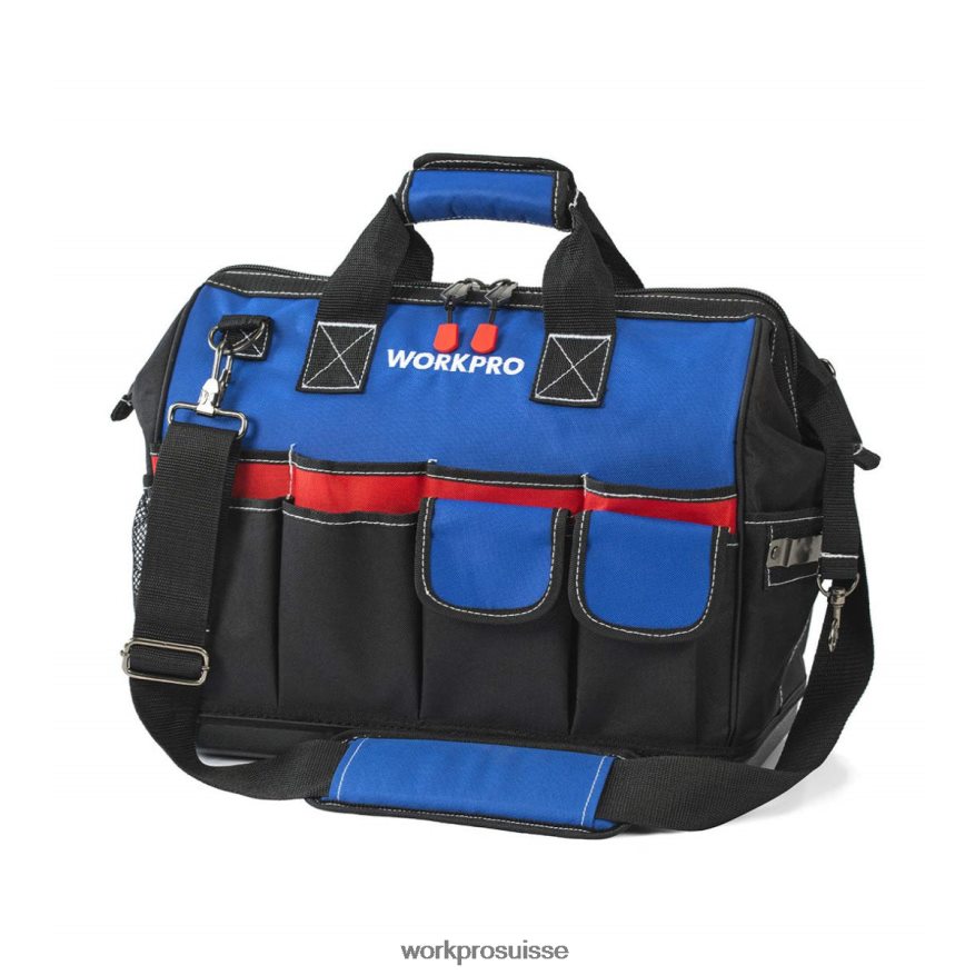 sac à outils fermé avec large fente de rangement avec base imperméable et bretelles réglables Z2LXTF30 morden WORKPRO stockage