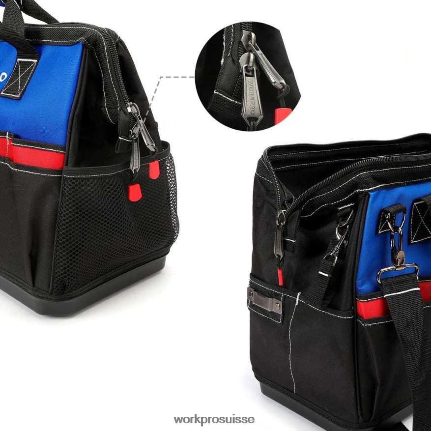 sac à outils fermé avec large fente de rangement avec base imperméable et bretelles réglables Z2LXTF30 morden WORKPRO stockage