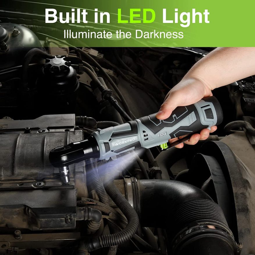 Clé à cliquet électrique sans fil, clé à cliquet électrique 12v 40 pi-lb, ensemble de 9 pièces Z2LXTF227 utile WORKPRO outil