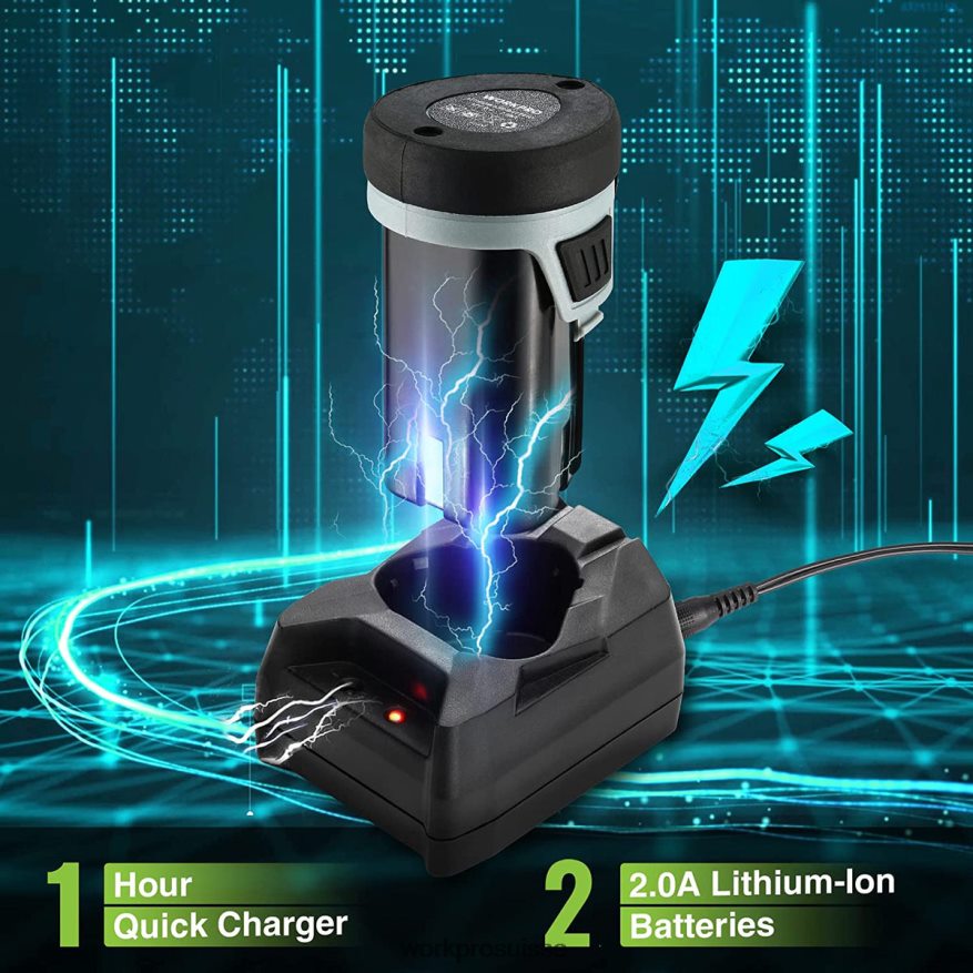 Clé à cliquet électrique sans fil, clé à cliquet électrique 12v 40 pi-lb, ensemble de 9 pièces Z2LXTF227 utile WORKPRO outil