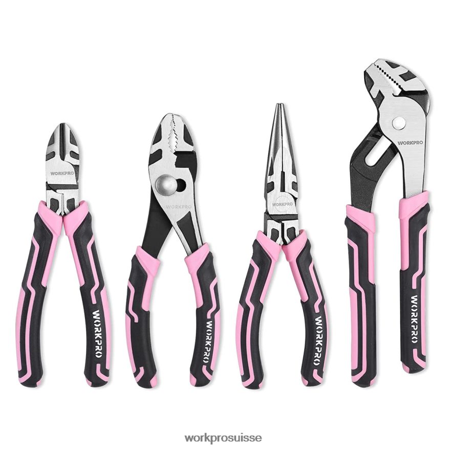 Jeu de 4 pinces Z2LXTF251 rose WORKPRO outil