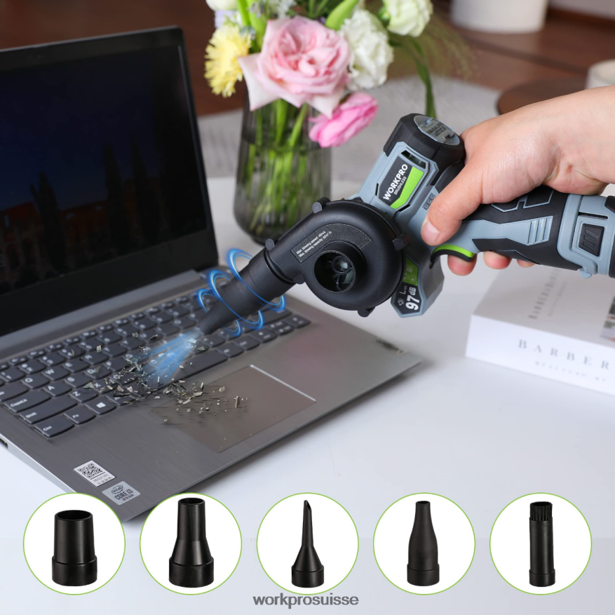ponceuse à bande sans fil, mini scie à chaîne, souffleur électrique, kit combiné d'outils électriques 3 en 1 Z2LXTF296 morden WORKPRO outil